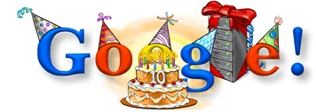 Google Logo - Google's 10th Birthday