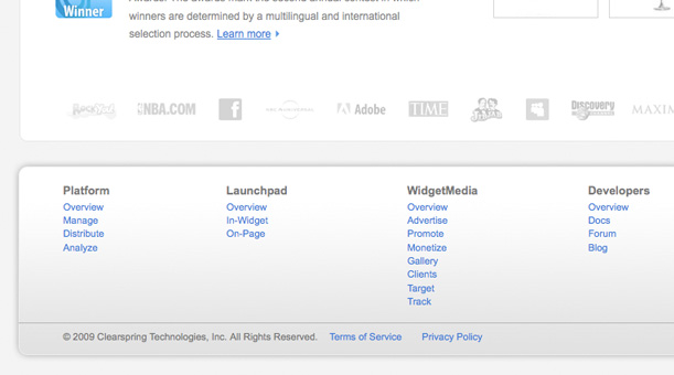 Site Map Footer