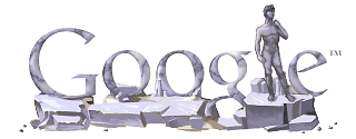Google Logo - Michelangelo's Birthday