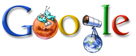 Google Logo - Percival Lowell's Day