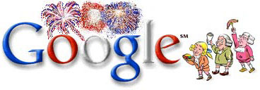 Google Logo - 4th of July