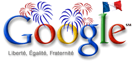 Google Logo - Bastille Day