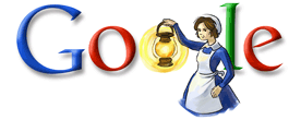 Google Logo - Florence Nightingale's Birthday