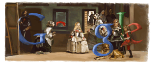 Google Logo - Diego Velazquez's Birthday