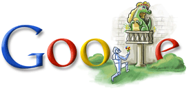 Google Logo - St. George's Day & Shakespeare's Birthday