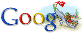 Google Logo - Turkey National Sovereignty & Children's Day