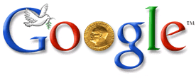 Google Logo - Nobel Prize Centennial Award Ceremony