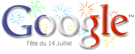 Google Logo - Bastille Day, France