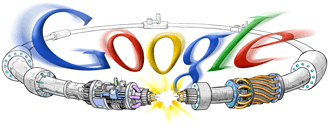 Google Logo - Large Hadron Collider