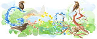 Google Logo - Charles Darwin's Birthday